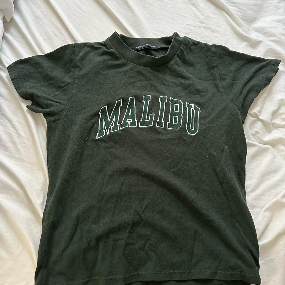 Brandy Melville forest green malibu t-shirt